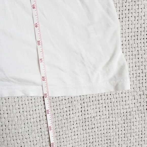 Michael Stars V-Neck Three Quater Split  Sleeves Tee Size OS - Picture 9 of 9